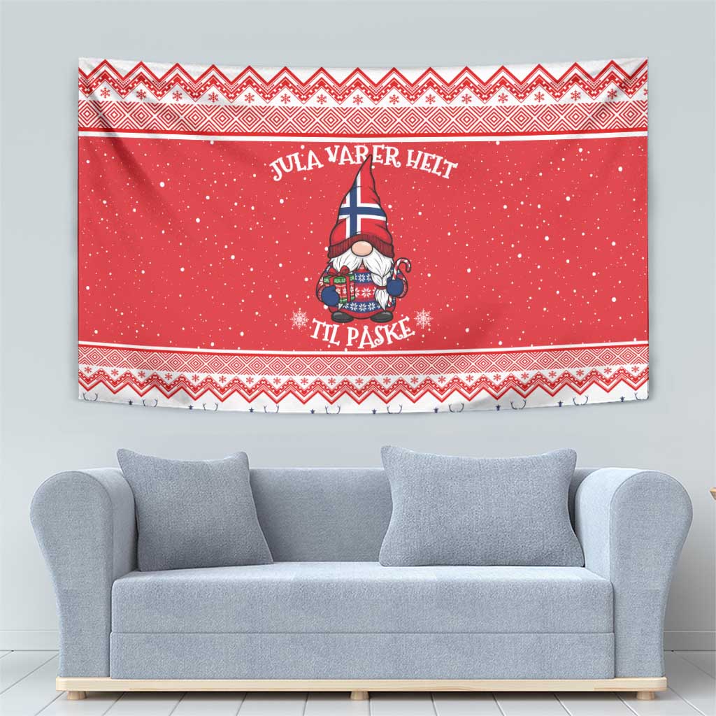 Norway Christmas Tapestry Lovely Nordic Gnome - Wonder Print Shop