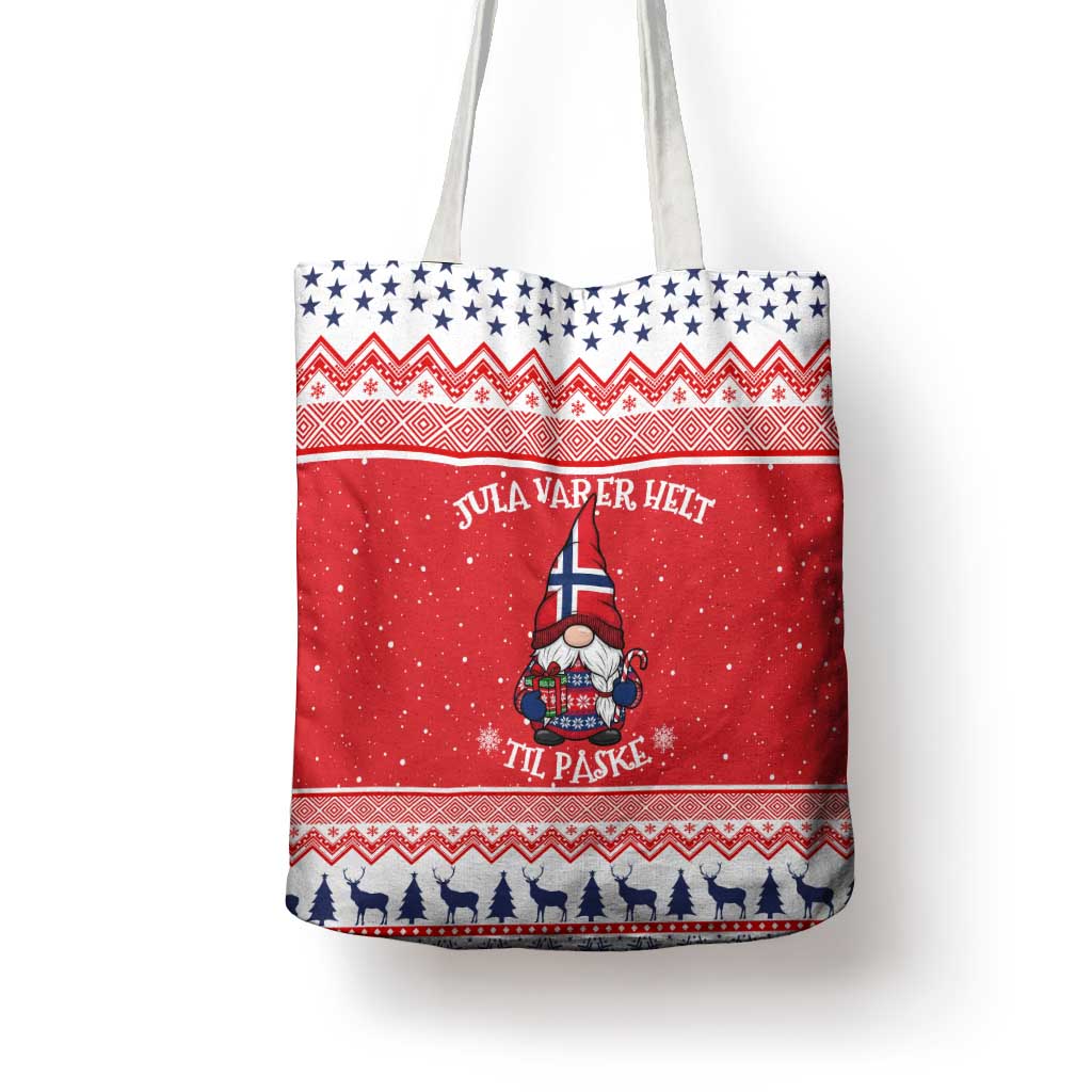 Norway Christmas Tote Bag Lovely Nordic Gnome - Wonder Print Shop