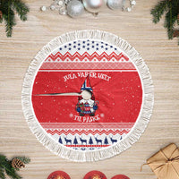 Norway Christmas Tree Skirt Lovely Nordic Gnome - Wonder Print Shop