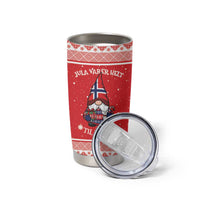 Norway Christmas Tumbler Cup Lovely Nordic Gnome - Wonder Print Shop