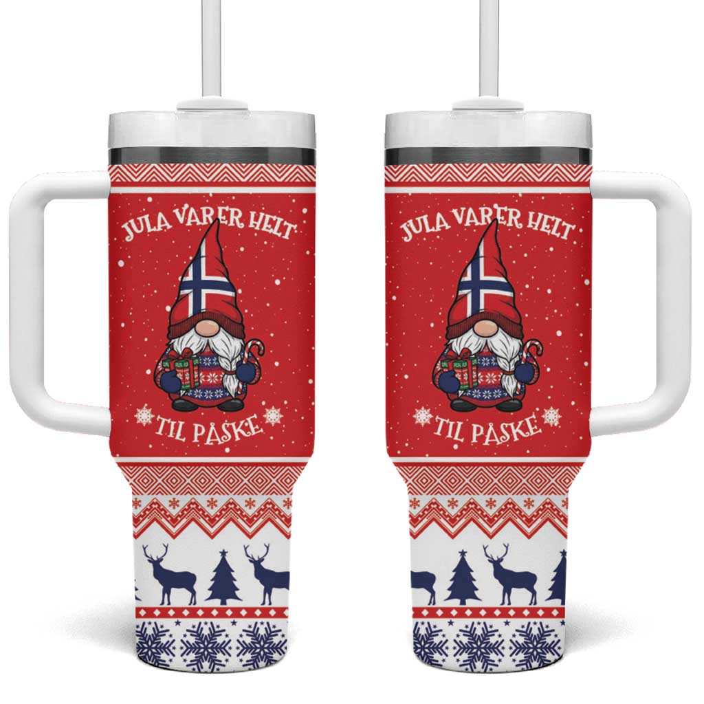 Norway Christmas Tumbler With Handle Lovely Nordic Gnome - Wonder Print Shop