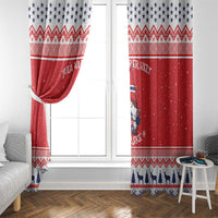 Norway Christmas Window Curtain Lovely Nordic Gnome - Wonder Print Shop