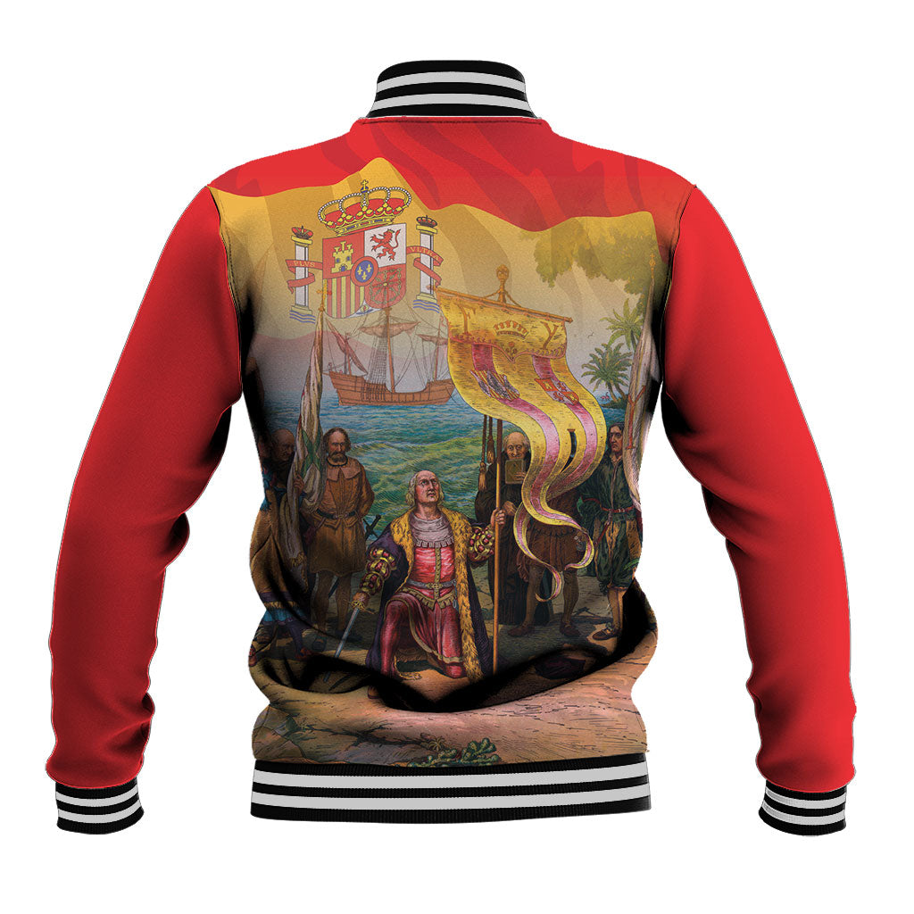 Spain National Day Baseball Jacket Christopher Columbus Discovery 1492