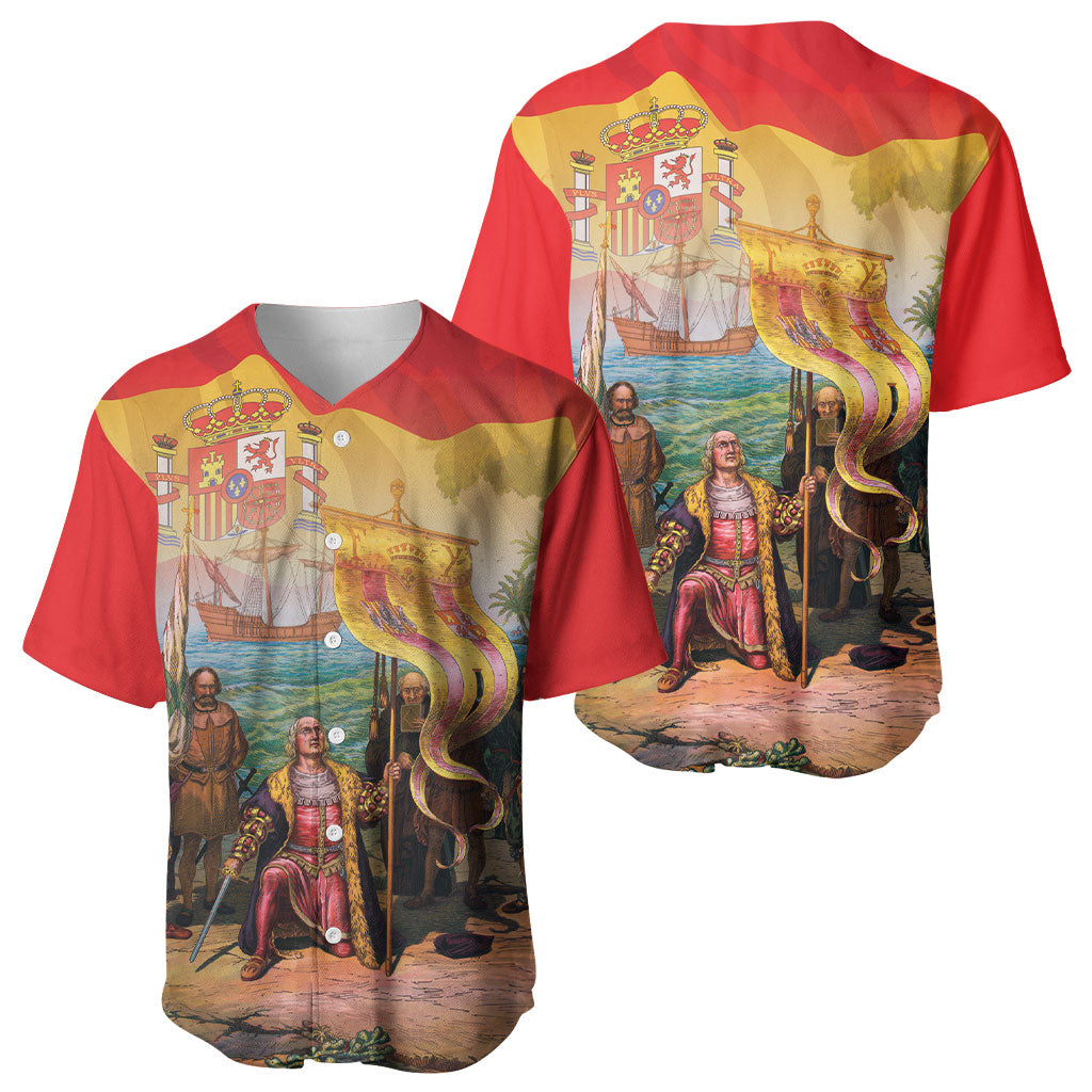 Spain National Day Baseball Jersey Christopher Columbus Discovery 1492