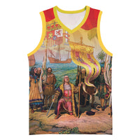 Spain National Day Basketball Jersey Christopher Columbus Discovery 1492