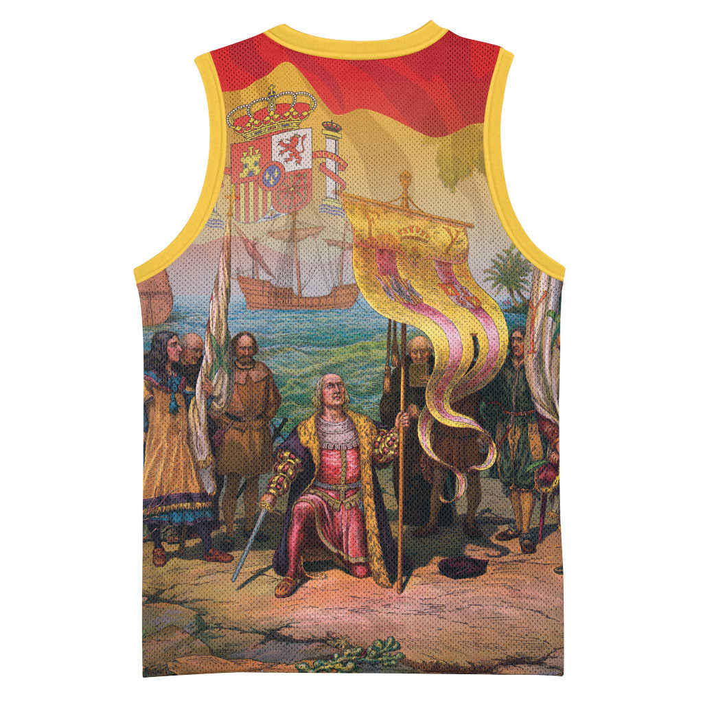 Spain National Day Basketball Jersey Christopher Columbus Discovery 1492