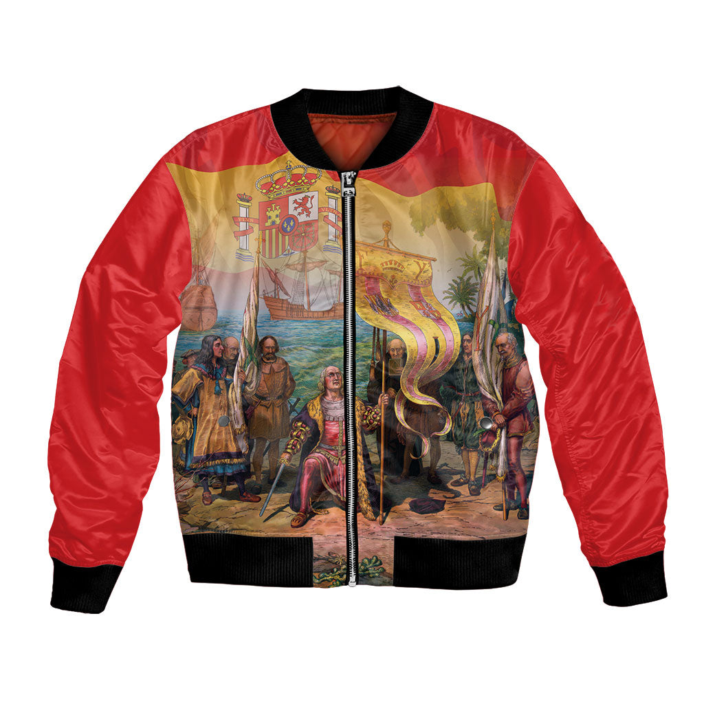 Spain National Day Bomber Jacket Christopher Columbus Discovery 1492
