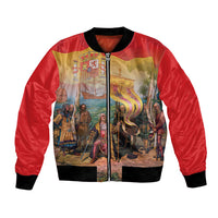 Spain National Day Bomber Jacket Christopher Columbus Discovery 1492