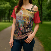Spain National Day Cross Shoulder Shirt Christopher Columbus Discovery 1492