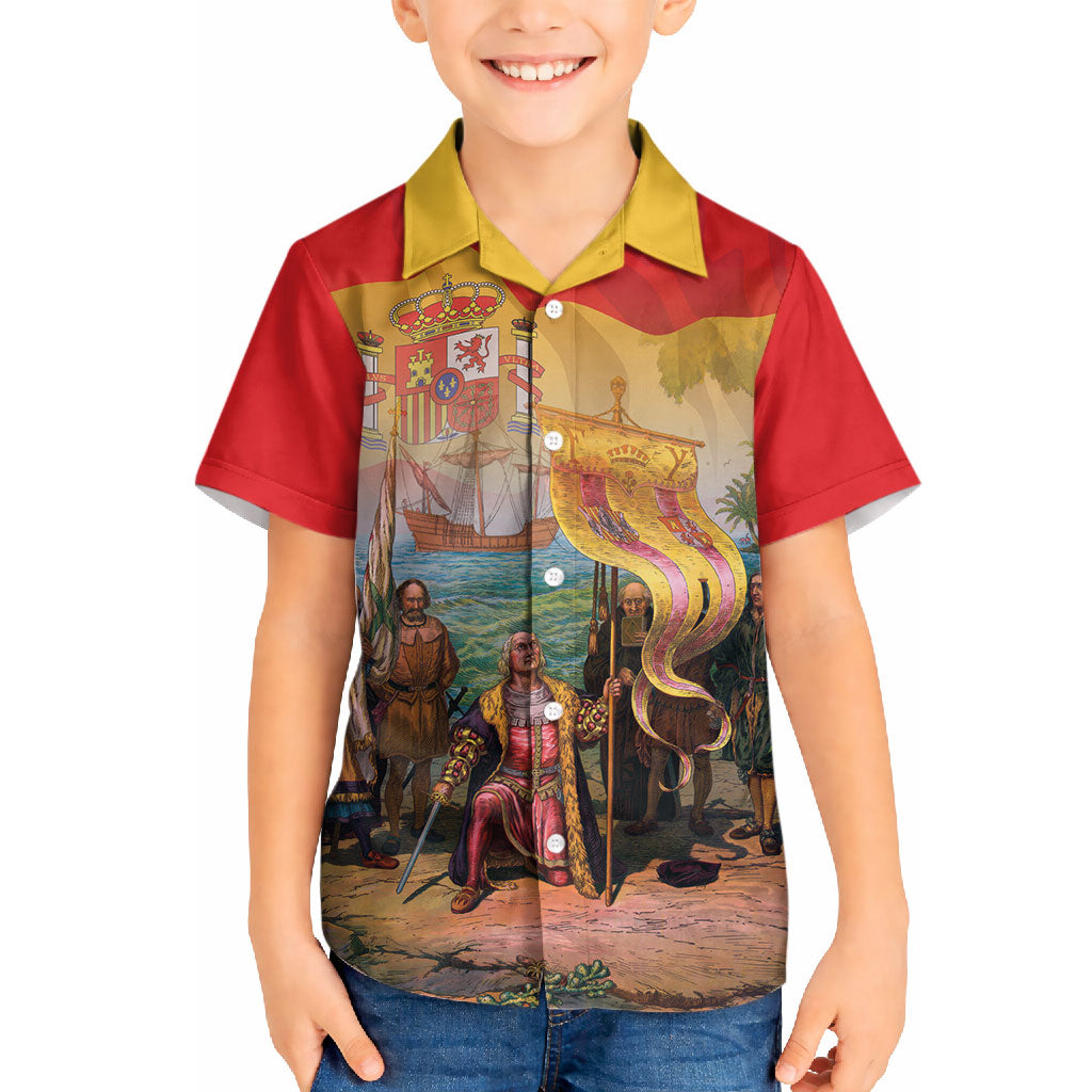 Spain National Day Hawaiian Shirt Christopher Columbus Discovery 1492