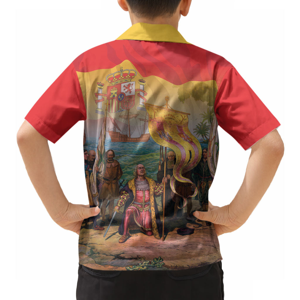 Spain National Day Hawaiian Shirt Christopher Columbus Discovery 1492