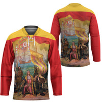 Spain National Day Hockey Jersey Christopher Columbus Discovery 1492