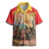 Spain National Day Kid Hawaiian Shirt Christopher Columbus Discovery 1492