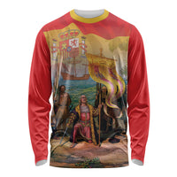 Spain National Day Long Sleeve Shirt Christopher Columbus Discovery 1492