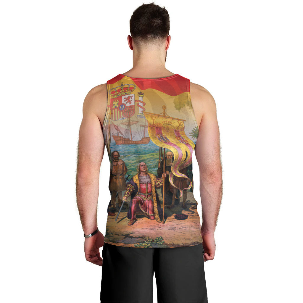 Spain National Day Men Tank Top Christopher Columbus Discovery 1492