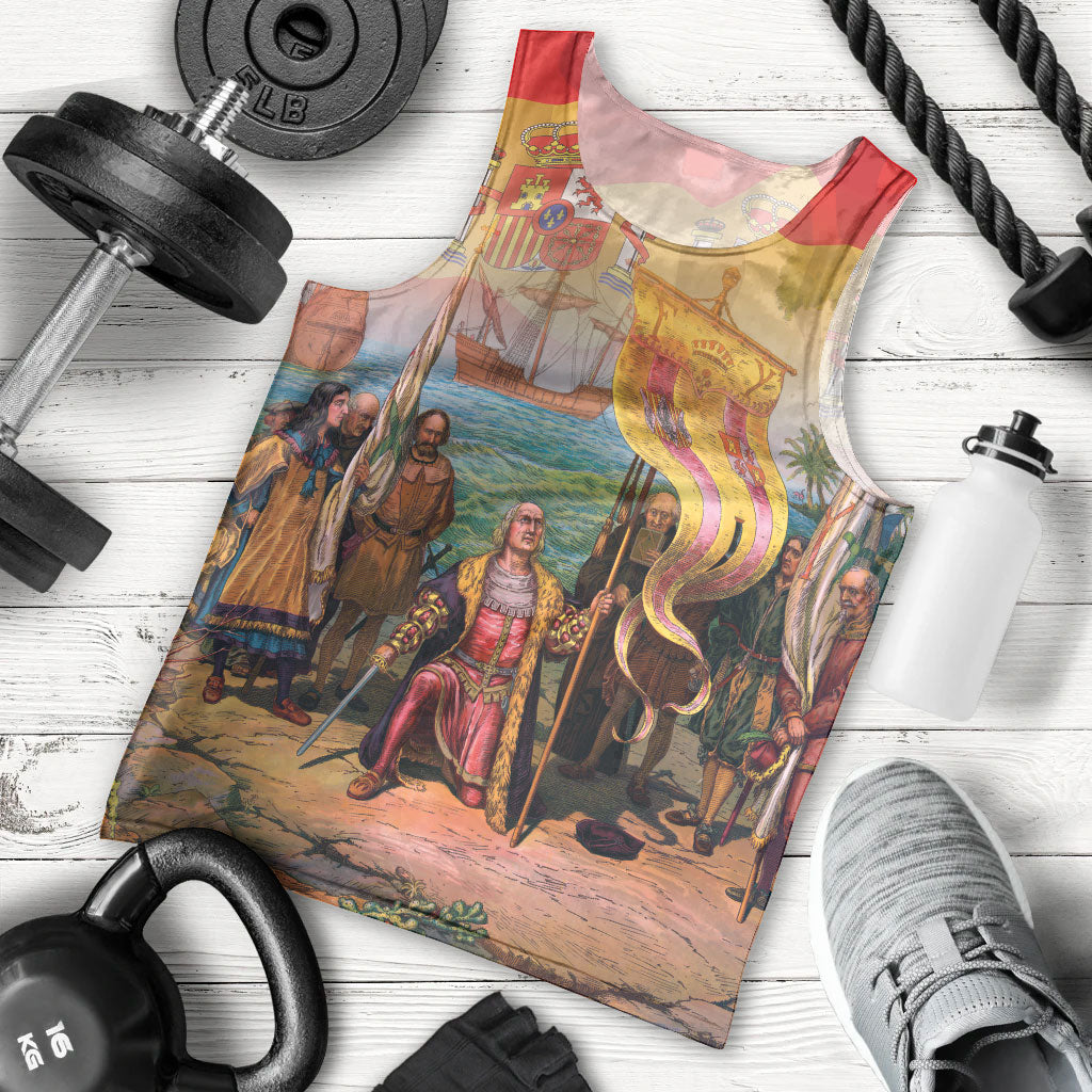 Spain National Day Men Tank Top Christopher Columbus Discovery 1492