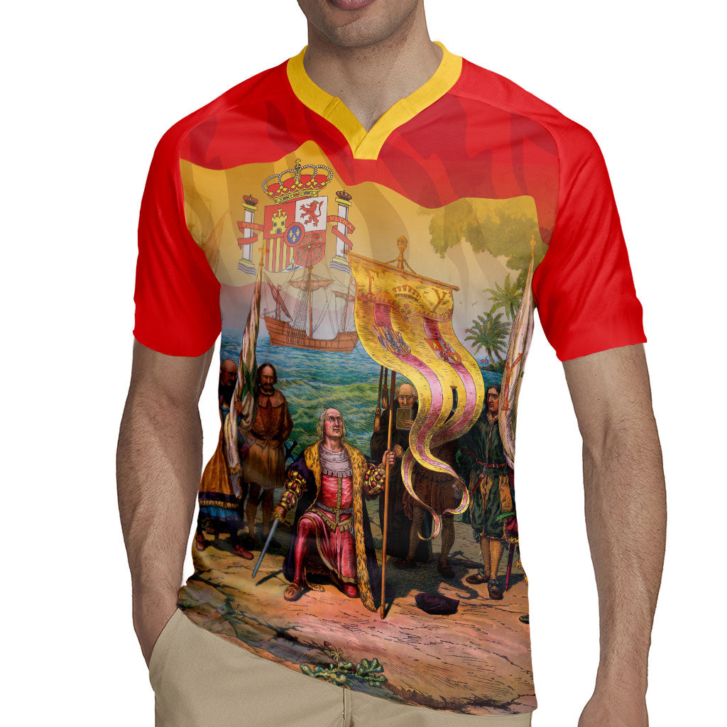 Spain National Day Rugby Jersey Christopher Columbus Discovery 1492