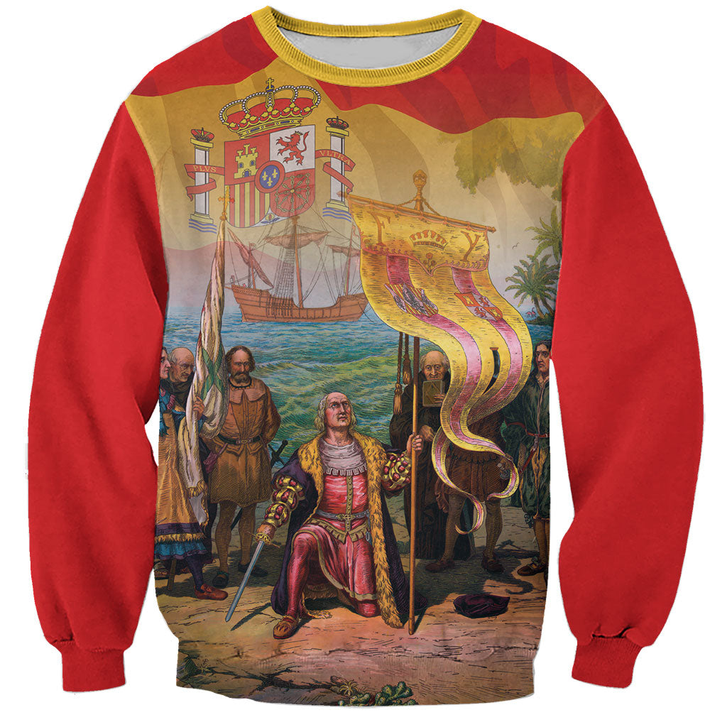 Spain National Day Sweatshirt Christopher Columbus Discovery 1492