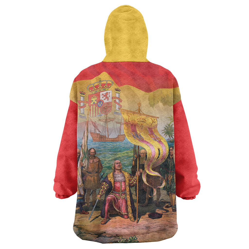 Spain National Day Wearable Blanket Hoodie Christopher Columbus Discovery 1492