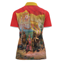 Spain National Day Women Polo Shirt Christopher Columbus Discovery 1492