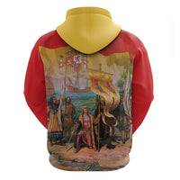 Spain National Day Zip Hoodie Christopher Columbus Discovery 1492