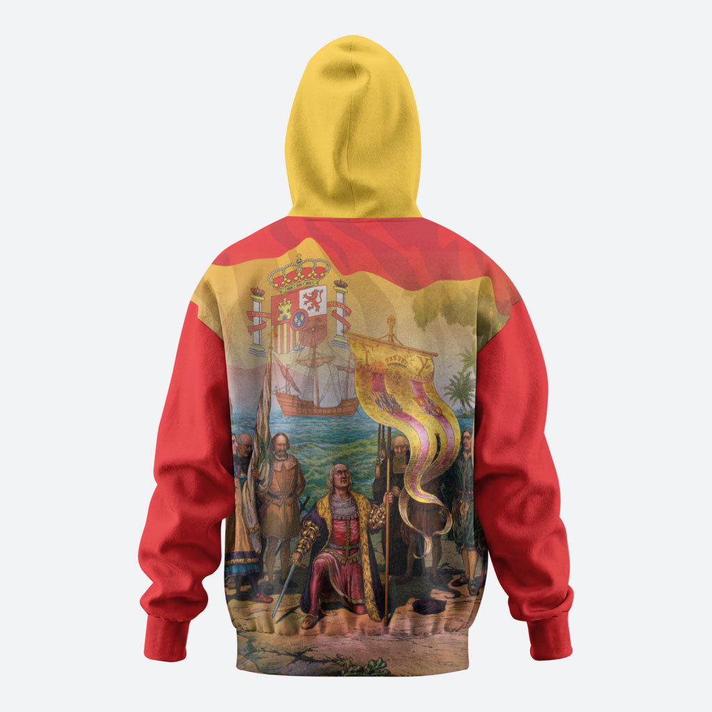 Spain National Day Zip Hoodie Christopher Columbus Discovery 1492