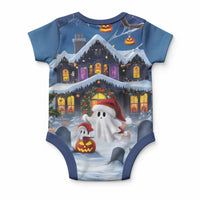 Halloween Christmas Baby Onesie Funny Ghost Santa Christmas