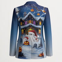Halloween Christmas Blazer Funny Ghost Santa Christmas