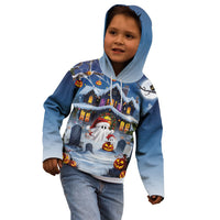 Halloween Christmas Kid Hoodie Funny Ghost Santa Christmas