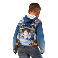 Halloween Christmas Kid Hoodie Funny Ghost Santa Christmas