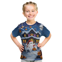 Halloween Christmas Kid T Shirt Funny Ghost Santa Christmas