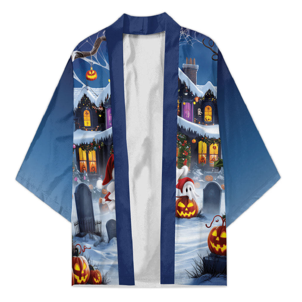 Halloween Christmas Kimono Funny Ghost Santa Christmas