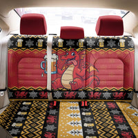 Carmarthenshire Wales Christmas Back Car Seat Cover Funny Welsh Red Dragon Beer Xmas - Wonder Print Shop