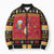 Carmarthenshire Wales Christmas Bomber Puffer Jacket Funny Welsh Red Dragon Beer Xmas - Wonder Print Shop
