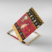 Carmarthenshire Wales Christmas Canvas Wall Art Funny Welsh Red Dragon Beer Xmas - Wonder Print Shop