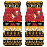 Carmarthenshire Wales Christmas Car Mats Funny Welsh Red Dragon Beer Xmas - Wonder Print Shop