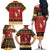 Carmarthenshire Wales Christmas Family Matching Off The Shoulder Long Sleeve Dress and Hawaiian Shirt Funny Welsh Red Dragon Beer Xmas - Wonder Print Shop
