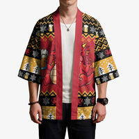 Carmarthenshire Wales Christmas Kimono Funny Welsh Red Dragon Beer Xmas - Wonder Print Shop
