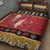 Carmarthenshire Wales Christmas Quilt Bed Set Funny Welsh Red Dragon Beer Xmas - Wonder Print Shop