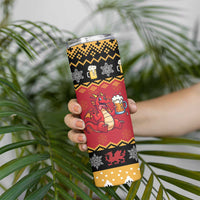 Carmarthenshire Wales Christmas Skinny Tumbler Funny Welsh Red Dragon Beer Xmas - Wonder Print Shop