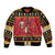 Carmarthenshire Wales Christmas Sleeve Zip Bomber Jacket Funny Welsh Red Dragon Beer Xmas - Wonder Print Shop