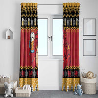 Carmarthenshire Wales Christmas Window Curtain Funny Welsh Red Dragon Beer Xmas - Wonder Print Shop