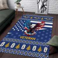US Navy 250th Anniversary Veteran Area Rug - Wonder Print Shop