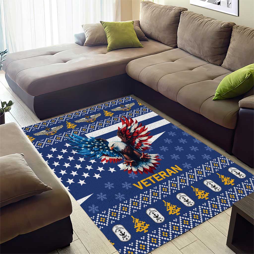 US Navy 250th Anniversary Veteran Area Rug - Wonder Print Shop