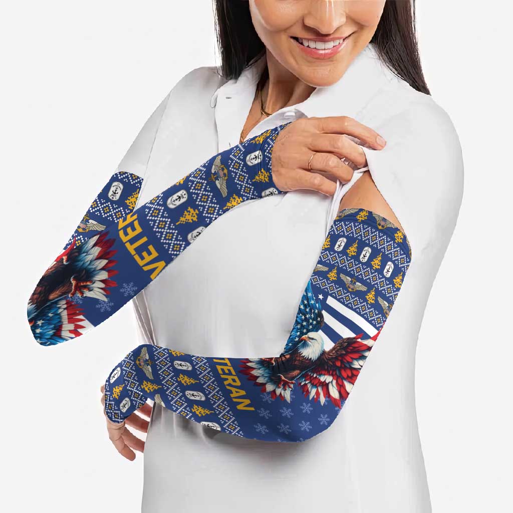 US Navy 250th Anniversary Veteran Arm Sleeves - Wonder Print Shop