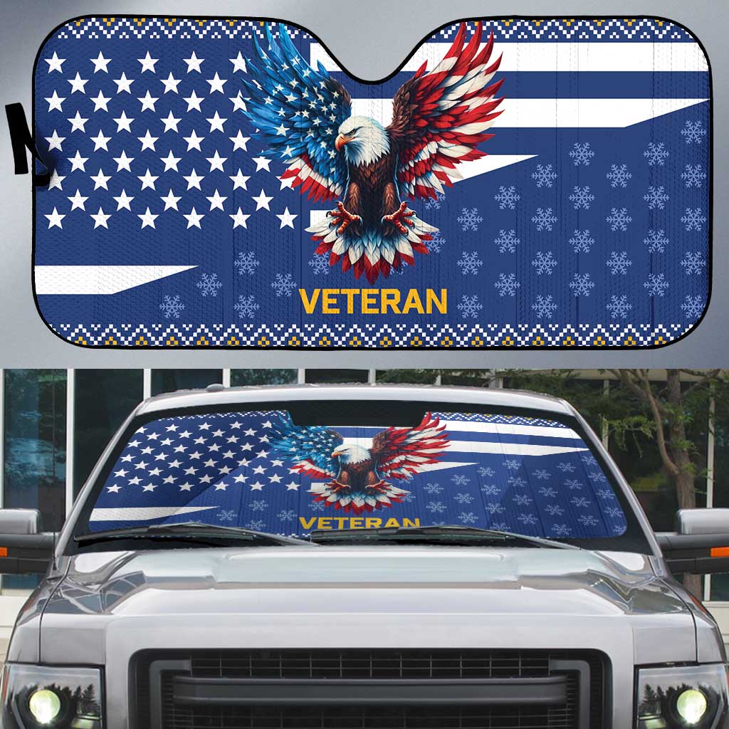 US Navy 250th Anniversary Veteran Auto Sun Shade - Wonder Print Shop