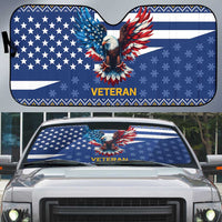 US Navy 250th Anniversary Veteran Auto Sun Shade - Wonder Print Shop
