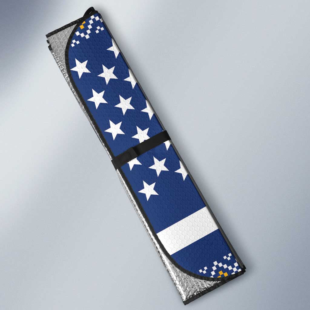 US Navy 250th Anniversary Veteran Auto Sun Shade - Wonder Print Shop