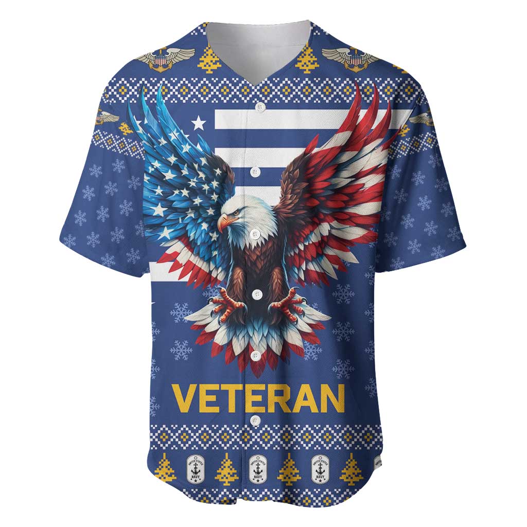 US Navy 250th Anniversary Veteran Baseball Jersey - Wonder Print Shop
