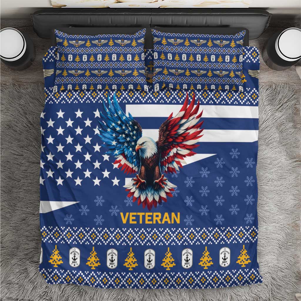 US Navy 250th Anniversary Veteran Bedding Set - Wonder Print Shop